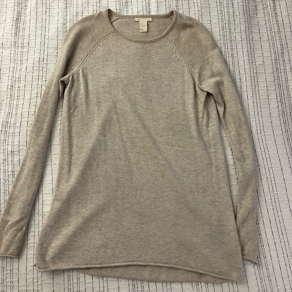 H&M beige knit sweater